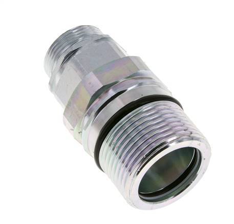 Steel DN 25 Hydraulic Coupling Socket 28 mm L Compression Ring ISO 8434-1 D M48 x 3