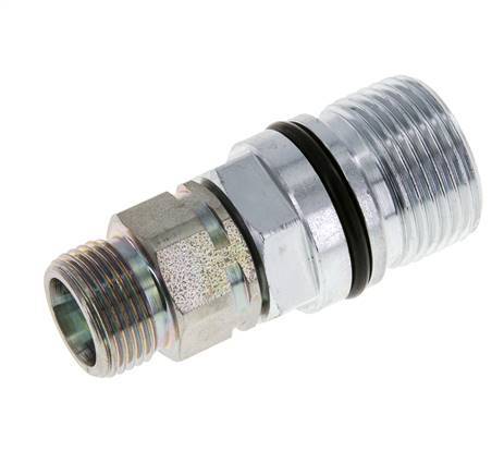 Steel DN 10 Hydraulic Coupling Socket 12 mm S Compression Ring ISO 14541/8434-1 D M28 x 2