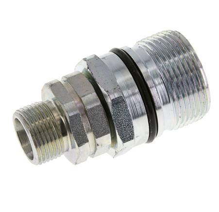 Steel DN 12.5 Hydraulic Coupling Socket 14 mm S Compression Ring ISO 14541/8434-1 D M36 x 2