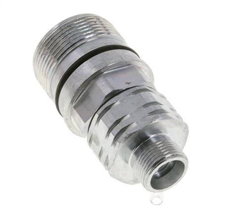 Steel DN 20 Hydraulic Coupling Socket 14 mm S Compression Ring ISO 14541/8434-1 D M42 x 2