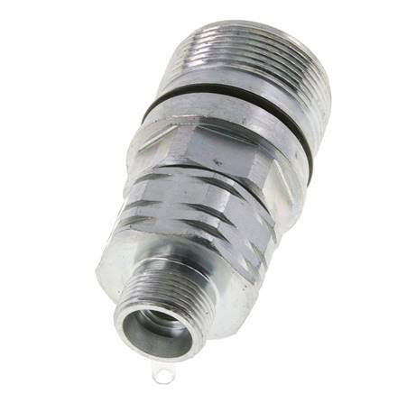 Steel DN 20 Hydraulic Coupling Socket 14 mm S Compression Ring ISO 14541/8434-1 D M42 x 2