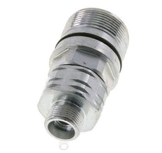 Steel DN 20 Hydraulic Coupling Socket 14 mm S Compression Ring ISO 14541/8434-1 D M42 x 2