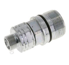 Steel DN 20 Hydraulic Coupling Socket 14 mm S Compression Ring ISO 14541/8434-1 D M42 x 2
