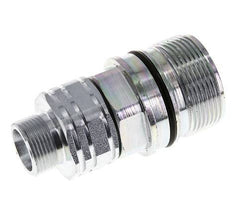 Steel DN 20 Hydraulic Coupling Socket 16 mm S Compression Ring ISO 14541/8434-1 D M42 x 2