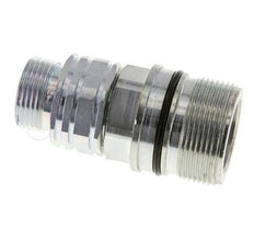 Steel DN 20 Hydraulic Coupling Socket 20 mm S Compression Ring ISO 14541/8434-1 D M42 x 2