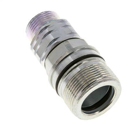 Steel DN 20 Hydraulic Coupling Socket 20 mm S Compression Ring ISO 14541/8434-1 D M42 x 2
