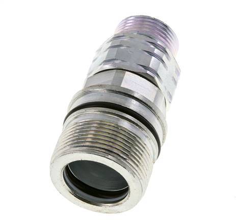 Steel DN 20 Hydraulic Coupling Socket 20 mm S Compression Ring ISO 14541/8434-1 D M42 x 2