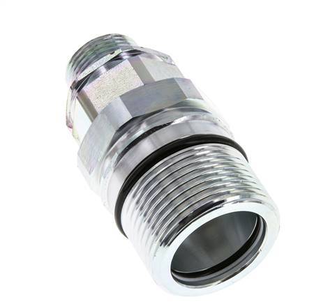 Steel DN 25 Hydraulic Coupling Socket 20 mm S Compression Ring ISO 8434-1 D M48 x 3