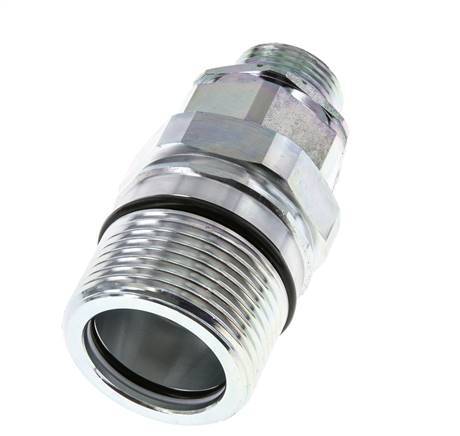 Steel DN 25 Hydraulic Coupling Socket 20 mm S Compression Ring ISO 8434-1 D M48 x 3