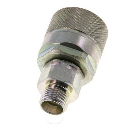 Steel DN 10 Hydraulic Coupling Plug 10 mm L Compression Ring ISO 14541/8434-1 D M28 x 2
