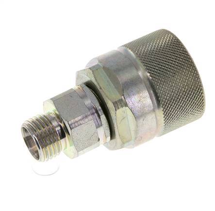 Steel DN 10 Hydraulic Coupling Plug 10 mm L Compression Ring ISO 14541/8434-1 D M28 x 2
