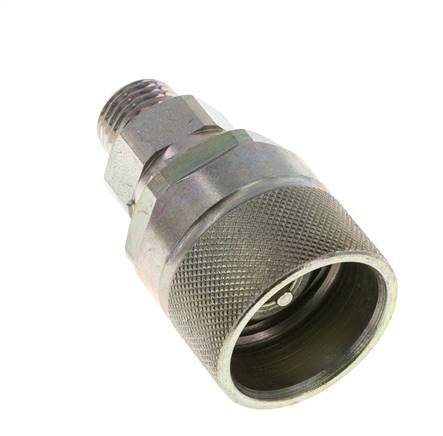 Steel DN 10 Hydraulic Coupling Plug 10 mm L Compression Ring ISO 14541/8434-1 D M28 x 2