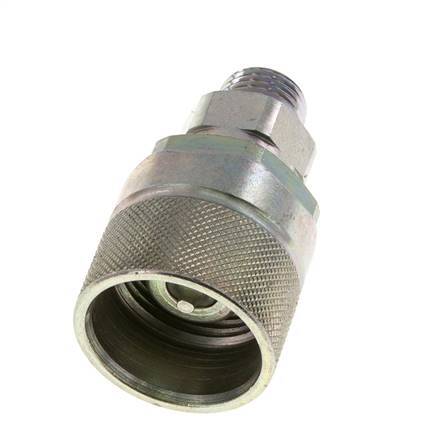 Steel DN 10 Hydraulic Coupling Plug 10 mm L Compression Ring ISO 14541/8434-1 D M28 x 2