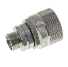 Steel DN 12.5 Hydraulic Coupling Plug 15 mm L Compression Ring ISO 14541/8434-1 D M36 x 2