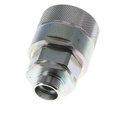 Steel DN 25 Hydraulic Coupling Plug 18 mm L Compression Ring ISO 8434-1 D M48 x 3