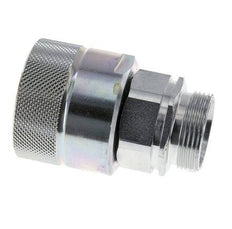 Steel DN 25 Hydraulic Coupling Plug 28 mm L Compression Ring ISO 8434-1 D M48 x 3