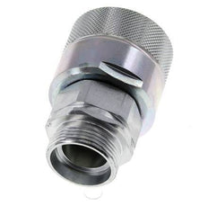 Steel DN 25 Hydraulic Coupling Plug 28 mm L Compression Ring ISO 8434-1 D M48 x 3