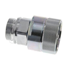 Steel DN 25 Hydraulic Coupling Plug 28 mm L Compression Ring ISO 8434-1 D M48 x 3