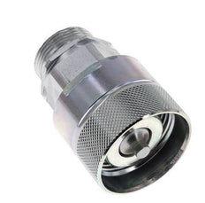 Steel DN 25 Hydraulic Coupling Plug 28 mm L Compression Ring ISO 8434-1 D M48 x 3