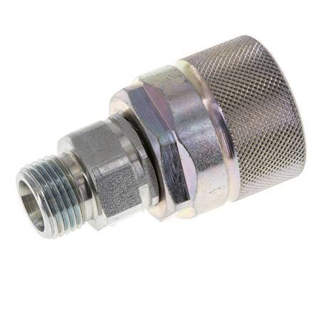 Steel DN 10 Hydraulic Coupling Plug 10 mm S Compression Ring ISO 14541/8434-1 D M28 x 2
