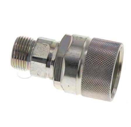 Steel DN 10 Hydraulic Coupling Plug 12 mm S Compression Ring ISO 14541/8434-1 D M28 x 2