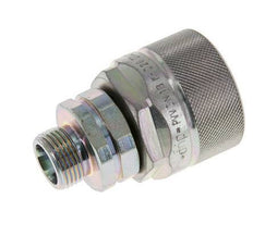 Steel DN 12.5 Hydraulic Coupling Plug 12 mm S Compression Ring ISO 14541/8434-1 D M36 x 2