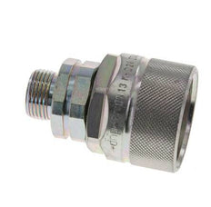 Steel DN 12.5 Hydraulic Coupling Plug 12 mm S Compression Ring ISO 14541/8434-1 D M36 x 2