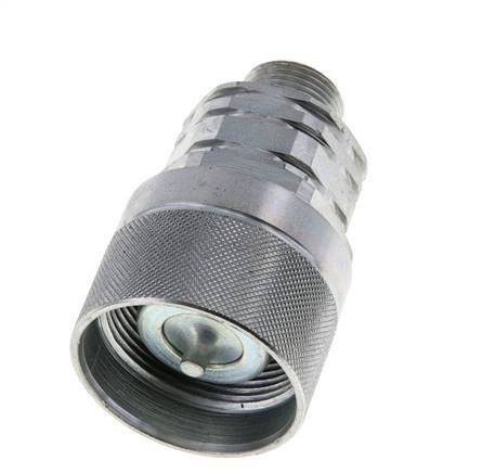 Steel DN 20 Hydraulic Coupling Plug 14 mm S Compression Ring ISO 14541/8434-1 D M42 x 2