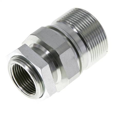 Acero EDBRO Acoplamientos roscados G 1 pulgada Rosca hembra Mitad fija D 54 mm