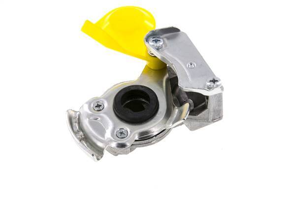 Control Yellow Aluminum Gladhand Coupling M16x1.5 Female Threads DIN 74342