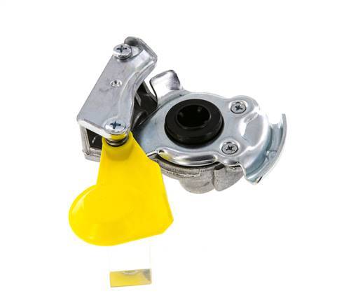 Control Yellow Aluminum Gladhand Coupling M22x1.5 Female Threads DIN 74254