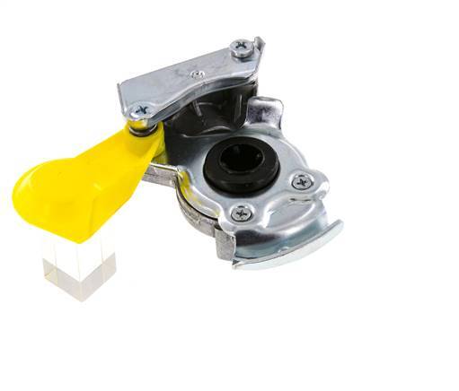 Control Yellow Aluminum Gladhand Coupling M22x1.5 Female Threads DIN 74254
