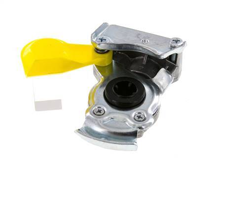 Control Yellow Aluminum Gladhand Coupling M22x1.5 Female Threads DIN 74254