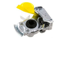 Control Yellow Aluminum Gladhand Coupling M22x1.5 Female Threads DIN 74254