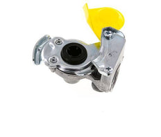 Control Yellow Aluminum Gladhand Coupling M22x1.5 Female Threads DIN 74254