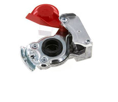 Supply Red Aluminum Gladhand Coupling M16x1.5 Female Threads DIN 74342