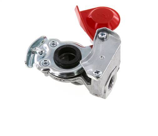 Supply Red Aluminum Gladhand Coupling M16x1.5 Female Threads DIN 74342