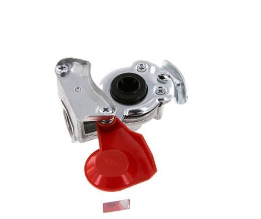Supply Red Aluminum Gladhand Coupling M22x1.5 Female Threads DIN 74254