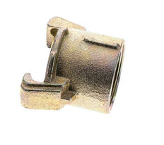 Sandblast Coupling 1 1/2'' Female Threads Malleable Cast Iron Coupling Length 62 mm
