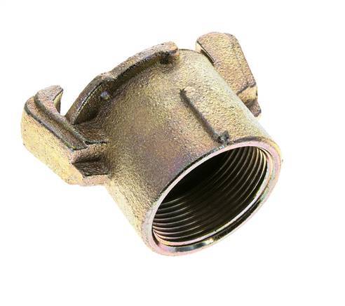 Sandblast Coupling 1 1/2'' Female Threads Malleable Cast Iron Coupling Length 62 mm