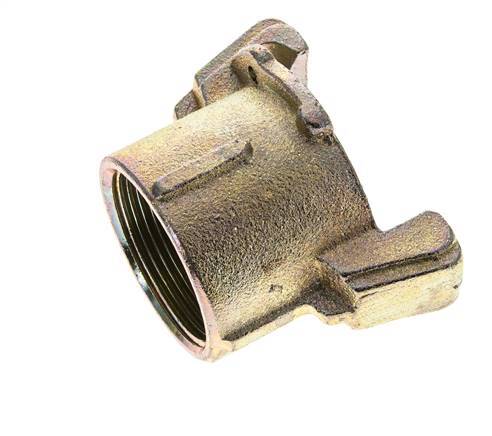 Sandblast Coupling 1 1/2'' Female Threads Malleable Cast Iron Coupling Length 62 mm