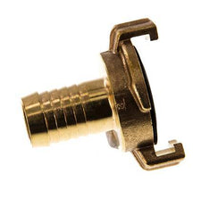 19 mm (3/4'') Hose Barb GEKA Garden Hose Brass Coupling [2 Pieces]