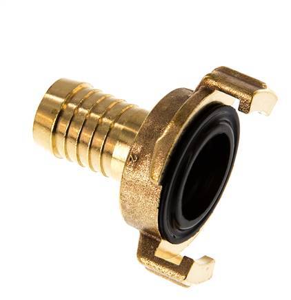 19 mm (3/4'') Hose Barb GEKA Garden Hose Brass Coupling [2 Pieces]
