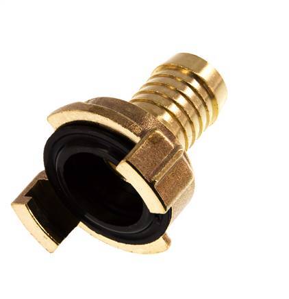 19 mm (3/4'') Hose Barb GEKA Garden Hose Brass Coupling [2 Pieces]