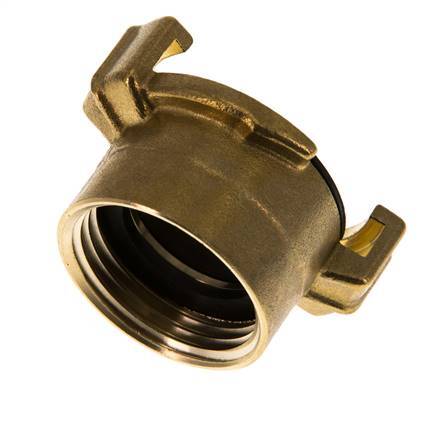 1'' Female GEKA Garden Hose Brass Coupling [2 Pieces]