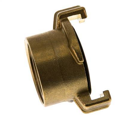 1'' Female GEKA Garden Hose Brass Coupling [2 Pieces]