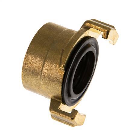 1'' Female GEKA Garden Hose Brass Coupling [2 Pieces]