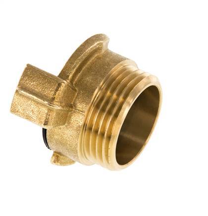 1'' Male GEKA Garden Hose Brass Coupling [2 Pieces]