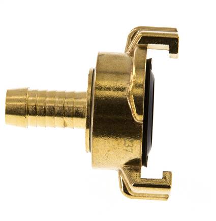 acoplamiento de latón para manguera GEKA de 13 mm (1/2'') Giratorio cuando se desacopla