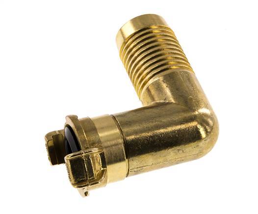 32 mm (1 1/4'') Hose Barb GEKA Garden Hose Brass Coupling Rotatable Elbow